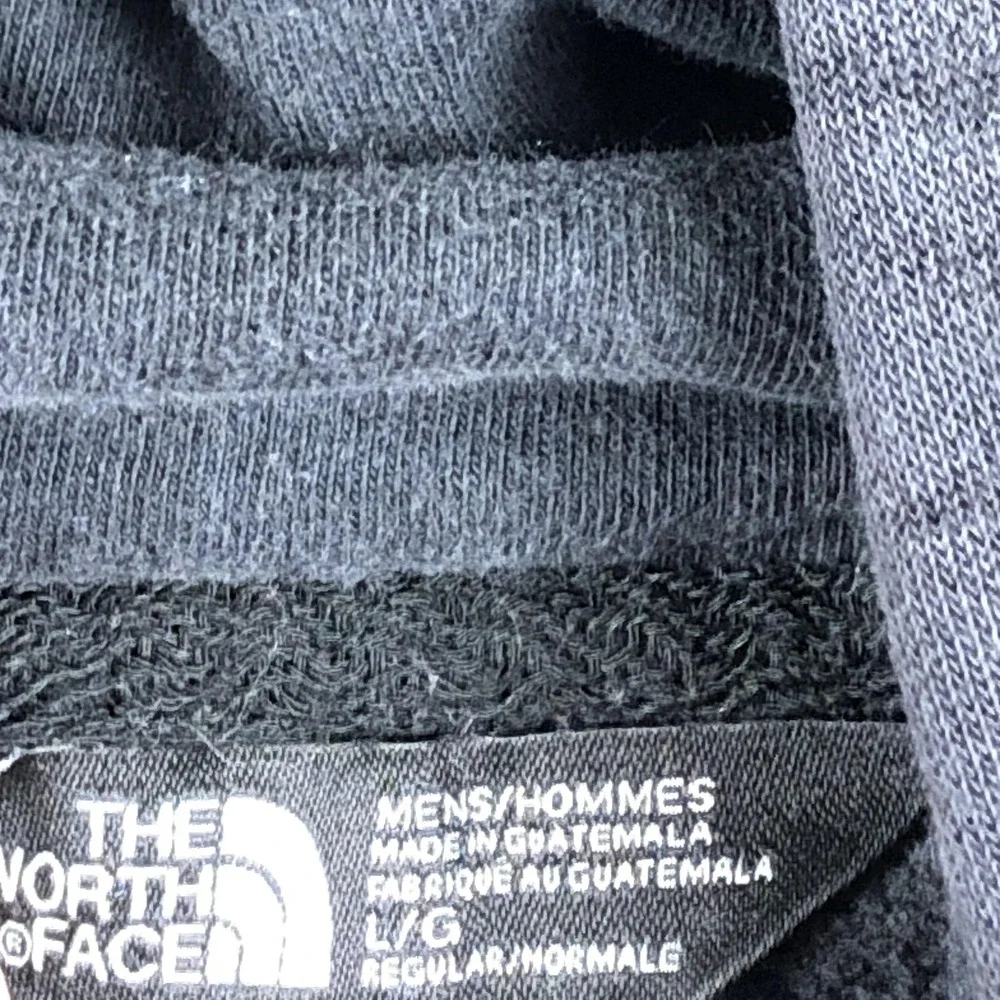 The North‎ Face Hoodie Mens Large Gray Graphic Fleece Pullover Bear Logo Outdoor
